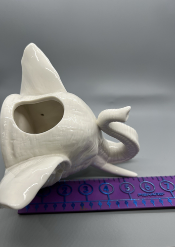 Torre & Tagus Elephant Wall Vase Planter Off White Porcelain Safari Jungle Art - Picture 14 of 18