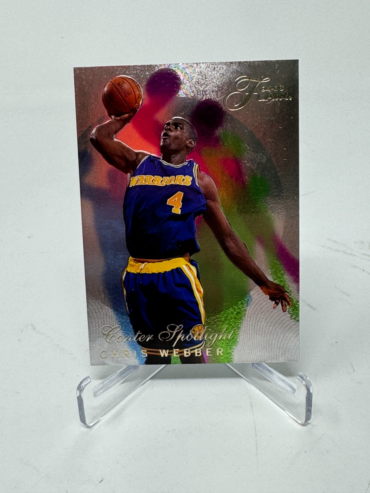 1994-95 Flair Basketball Chris Webber Center Spotlight Card #6