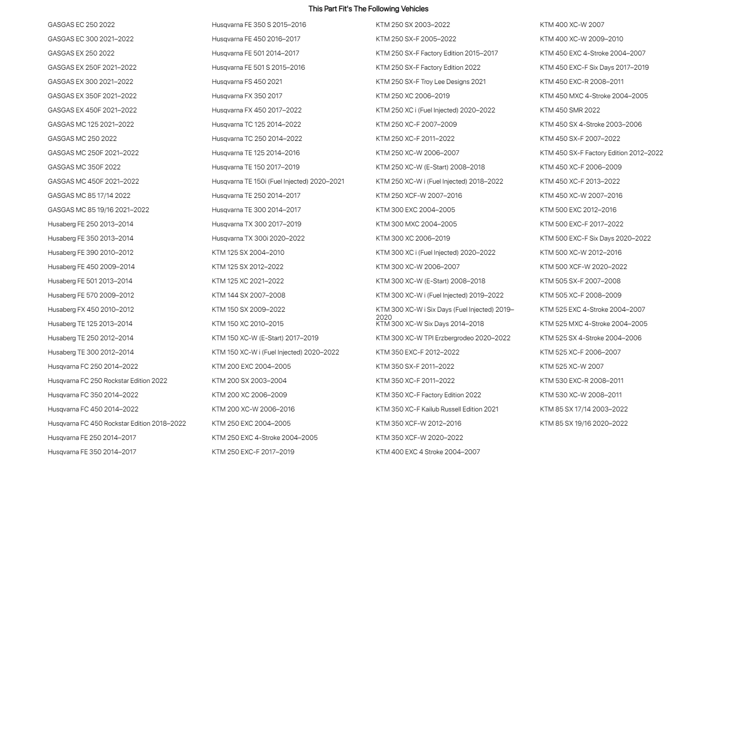 Fasst Rear Brake Return Spring Kit Blue Brembo 6mm For KTM 150 XC 20102015 eBay