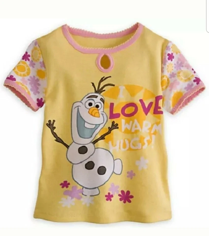OLAF~SnoW MaN~I LOVE HUGS~Algodón~PJ~Pijama~Frozen~NUEVO CON ETIQUETAS~SELLO Disney Store Foto 2 de 4