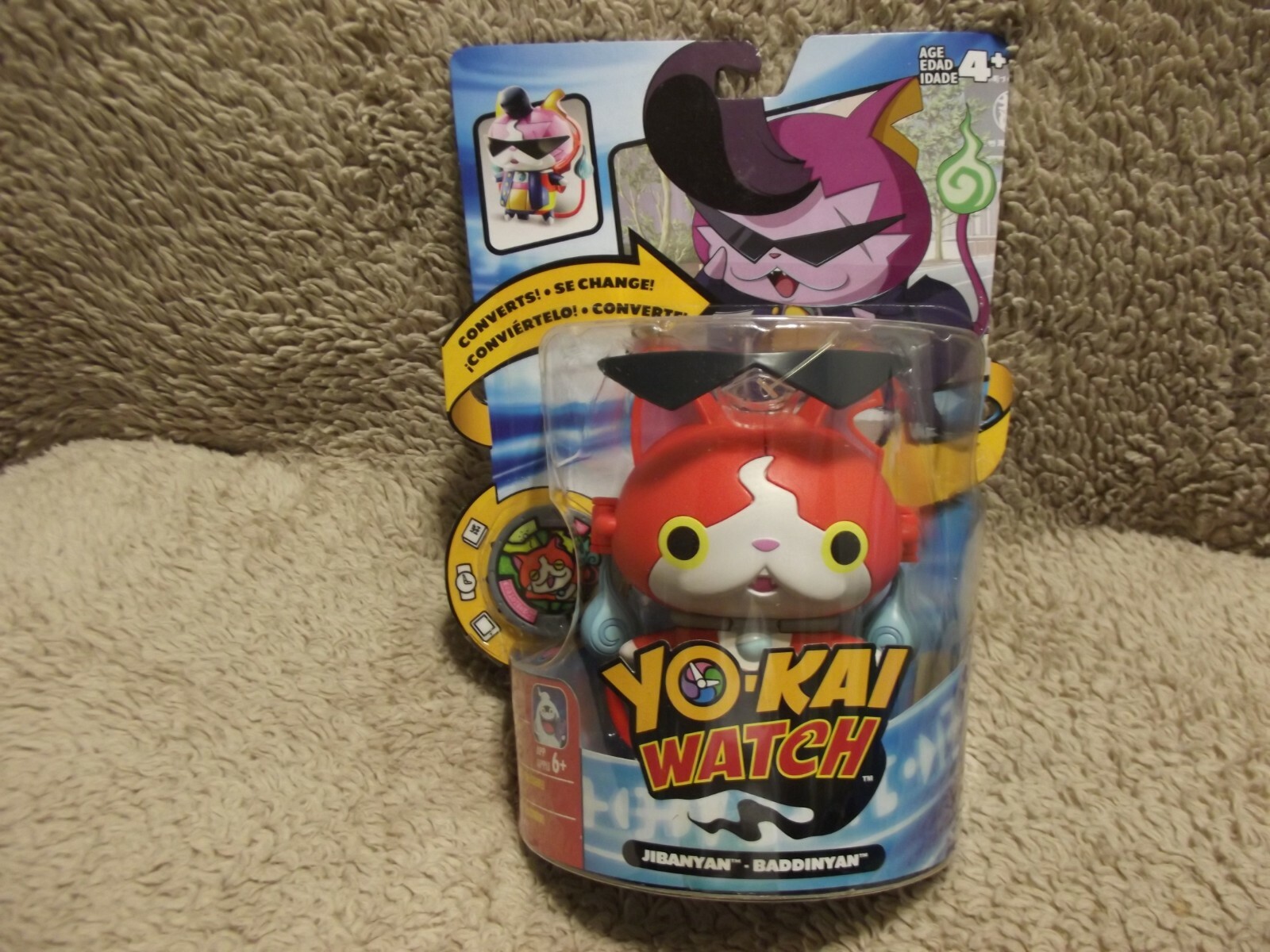 Yo-Kai Watch ~ JIBANYAN - BADDINYAN ~ 5 1/2" Converting Characters ~ by Hasbro