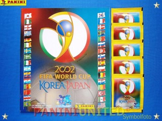 Panini★WM 2002 WC 02 World Cup★ Leeralbum/empty album 5x Tüten/packets/bustine