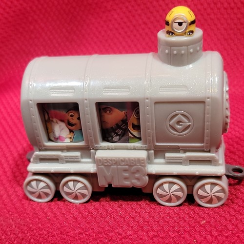 4" MINIONS Despicable Me TRAIN Car #3 Action Figure happy meal toy 2017 holiday - Picture 2 of 19