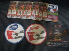 BEER COASTER LOT 8 Budweiser MICHELOB Minnesota