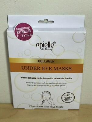 Epielle K-Beauty Collagen Under Eye Mask 2 Treatments With 4 Eye Masks