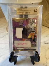 2019 Panini Spectra Neon Pink Diontae Johnson RPA 25/25 BGS 9.5 Gem Mint