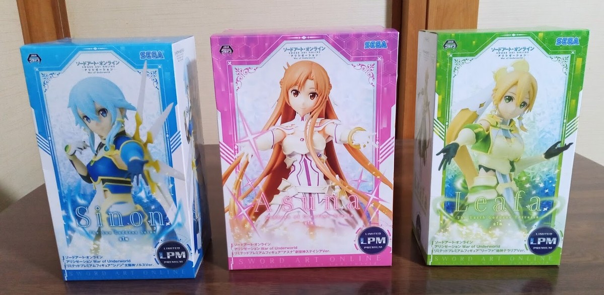 Sword Art Online SAO LPM Goddess Figure Set Of 3 