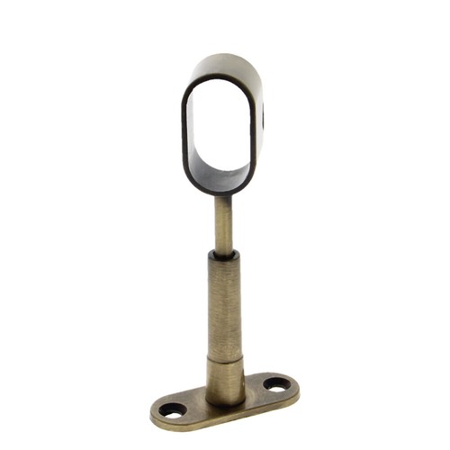 Kleiderschrankstange Rohrstütze Flanschhalter für Halterung 16 mm Stange verstellbar - Bild 5 von 17