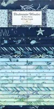 UNDERWATER WONDERS 2.5-Inch Fabric Roll by Wilmington Prints