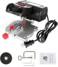 Mini Miter Saw Electric Power Table Saw Benchtop Cut-Off Chop Saw Max 45 Degree 