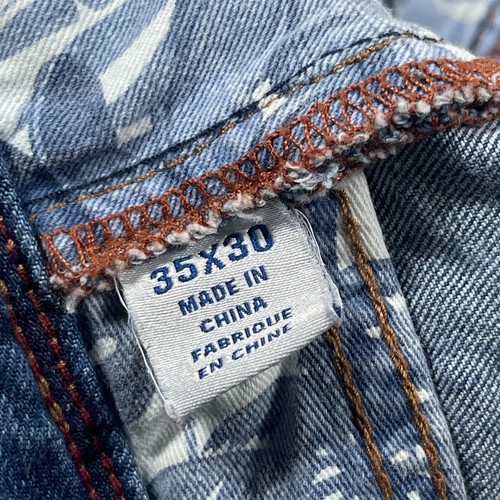 Tommy Bahama Jeans Men 34x30 Classic Fit Straight Blue Denim Stretch Tag 35x30 - Picture 9 of 12