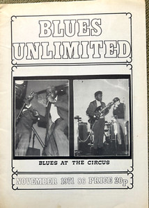 BLUES UNLIMITED MAGAZINE - NOV 1971 - MUDDY WATERS COVER - FAST FREE SHIPPING