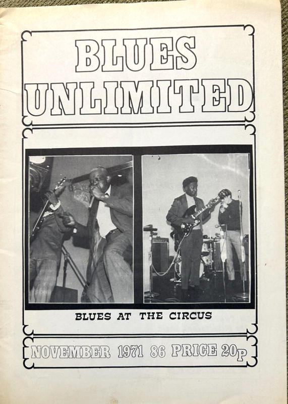 BLUES UNLIMITED MAGAZINE - NOV 1971 - MUDDY WATERS COVER - FAST FREE SHIPPING