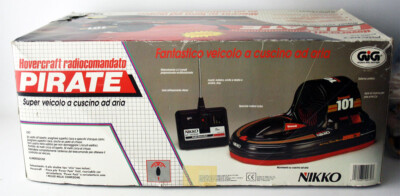 VINTAGE 80'S NIKKO PIRATE HOVERCRAFT 1:6 RADIO CONTROL MADE IN