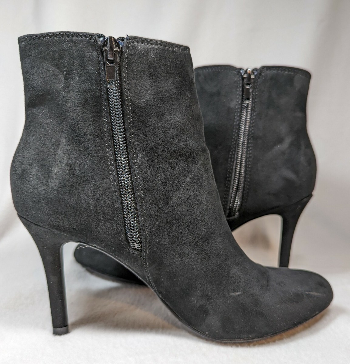 grey suede stiletto boots