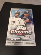 2021 Topps Chrome Baseball Hobby Box Factory Sealed (2 AUTOs)
