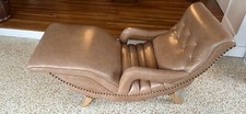 Mid Century reclining contour chaise 