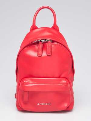 Givenchy Red Leather Mini Backpack Bag | eBay