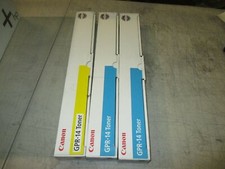Genuine Canon GPR-14 2 Cyan 1 Yellow lot of 3 Toner Cartridge - NEW SEALED
