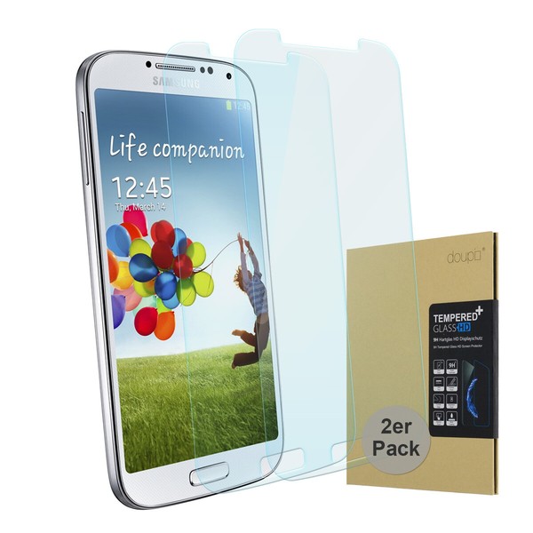 2X 9H Hartglas Samsung Galaxy S4 Hd Display Schutz Glas Verbundglas Klar Folie-image