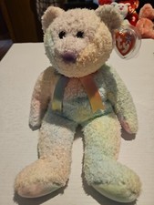 Ty Beanie Buddy 1999 GROOVY Tie Dye 15" Bear Plush Stuffed Animal