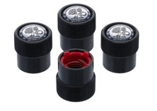 Original Mercedes Benz AMG Ventilzierkappe, Set, 4-teilig, schwarz B66472004