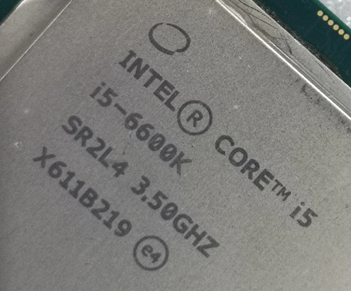 Processeur Intel Core I5-6600K (Débloqué) - Socket LGA 1151, 3.5 GHz (boost 3.9 GHz), 4 Cœurs - Occasion En Parfait état, Boîte D'origine