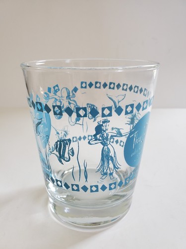 Three Dots and A Dash Mai Tai Glass Tiki Bar Cocktail Barware Blue Chicago - Picture 2 of 6