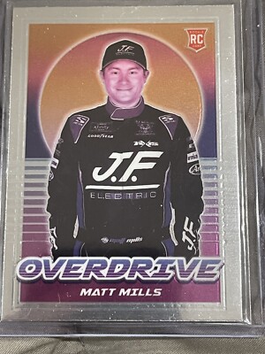 2022 Panini Chronicles Overdrive Racing NASCAR #11 Matt Mills Rookie Card