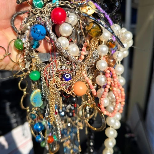 Vintage Modern Costume Jewelry Lot Craft Wear Resell 13 LB READ