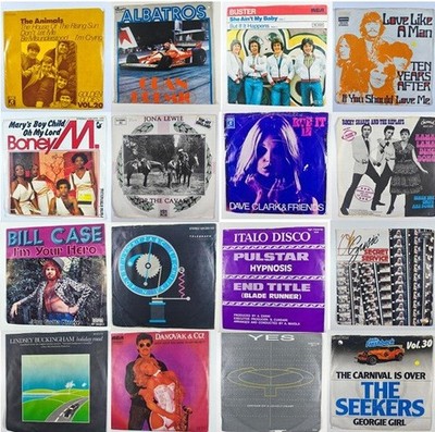 Vinyl Single 7 Zoll Sammlung Rock und Pop Musik Teil 2