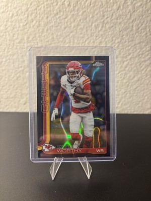 Topps Chrome Xavier Worthy Black wave Refractor /10 Chiefs