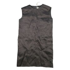 Carolina Herrera Dress Womens 4 Black Linen Sheath Sleeveless Straight Size 4