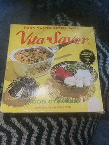 Vintage Vita Food Steamer 100% Stainless Steel Folding Expanding Colander