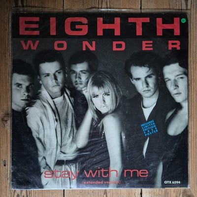 Eighth Wonder: Stay With Me 12'' Vinyl Single & Limited Edition Poster - QTX 6594