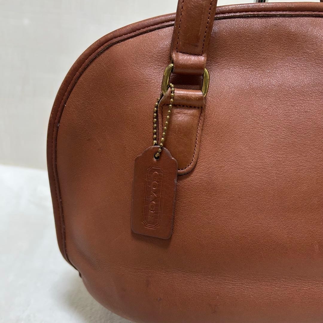 Old Coach handbag in glove tanned leather 9958 brown G122 thumbnail 4