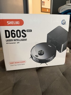 Sheliki D60S MAX Laser Robotic Vacuum Cleaner Wi-Fi APP Control Cordless White