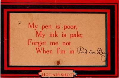 Postcard Forget Me Not When I'm in Put In Bay - Ohio - Posted 1910s