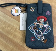 Portafoglio da polso nuovo con etichette Vera Bradley Disney Pixar grande smartphone RFID