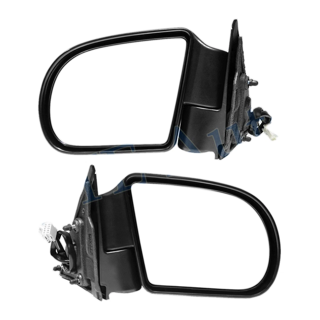 LH-RH Power Heated Black Manual Folding For 1999-2004 Chevrolet S10 Pair of 2