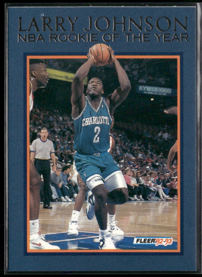 Larry Johnson 1992-93 Fleer Larry Johnson NBA Rookie of the Year #8