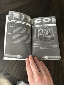 Sega Saturn Manual Only Criticom W/Reg Card