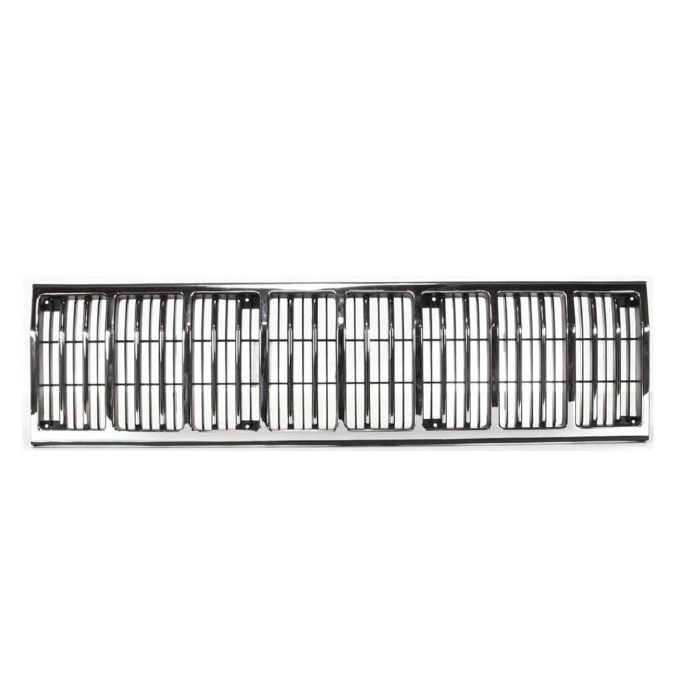 For 1988-1990 New Front Chrome & Black Grille Jeep Cherokee Comanche CH1200125 Foto 2 de 4