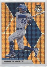 2021 Panini Mosaic Reactive Orange Mosaic Prizm Mookie Betts #144 uk2