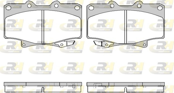 Roadhouse Bremsbelagsatz Scheibenbremse 2429.04 FüR Toyota Hilux 6 Pick Up Land-image