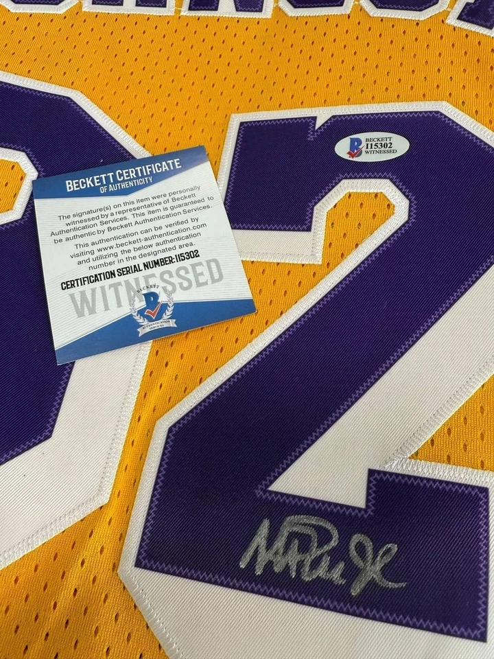 Magic Johnson Jersey Hand Signed Autographed BAS COA - Image 3 of 4