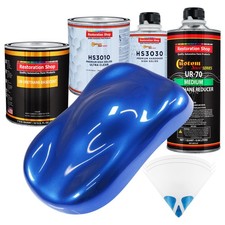 Daytona Blue Pearl Premium Quart Urethane Basecoat Clearcoat Car Auto Paint Kit
