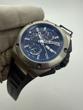 IWC Ingenieur Double Chronograph Automatic Blue Black Dial Titanium IW376501 7
