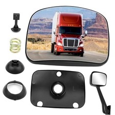 Hood Mirror Glass Driver Side Compatible with Driver Side Hood Mirror Glass
