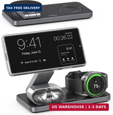 3 in 1 Foldable Magnetic Wireless Charging Station for Samsung, Wireless Charger